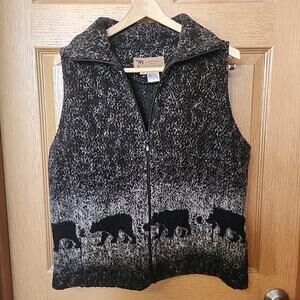 Bear Ridge Outfitters Women's Wool‎ Blend Vest Size Medium Made in the USA EUC